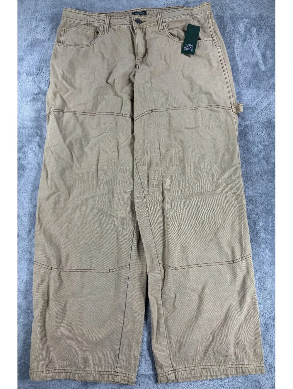 Wild Fable Womens Wild Fable Size 12 Brown Mid-Rise Carpenter Pants w Drawstring